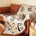 Micro Fiber Simple Art Atmosphere Sofa Blanket Cover Blanket Bed Blanket Skin Friendly Warm_maomaolike.com