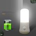 LED Light White EU /USPush Button Switch Wall Socket Bedroom Bedside Lamp Baby Room Corridor Home Decor Night Lights_maomaolike.com