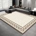 Living Room Rug Large Size Gorgeous Gold Frame Design Bedroom Rug Plush Thickened Machine Washable Thickened Underlay Interior Decorative Rug_maomaolike.com