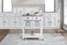 Mobile Rolling Kitchen Island Trolley Serving Cart With Underneath Drawer & Slide-Out Wire Storage Basket_maomaolike.com
