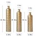 Floor Metal Vases Decorated White Metal Vases Set Of 3 Gorgeous Home Decoration Large Glazed Metal Vases 25.2in/29.33in/34.25in Height_maomaolike.com