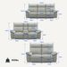 Double Reclining Chairs For Adults, Wall Hugger Recliners For Small Spaces, Love Seat Couches Sofa Reclinable For Living Room, Home Theater Seating, Beige_maomaolike.com