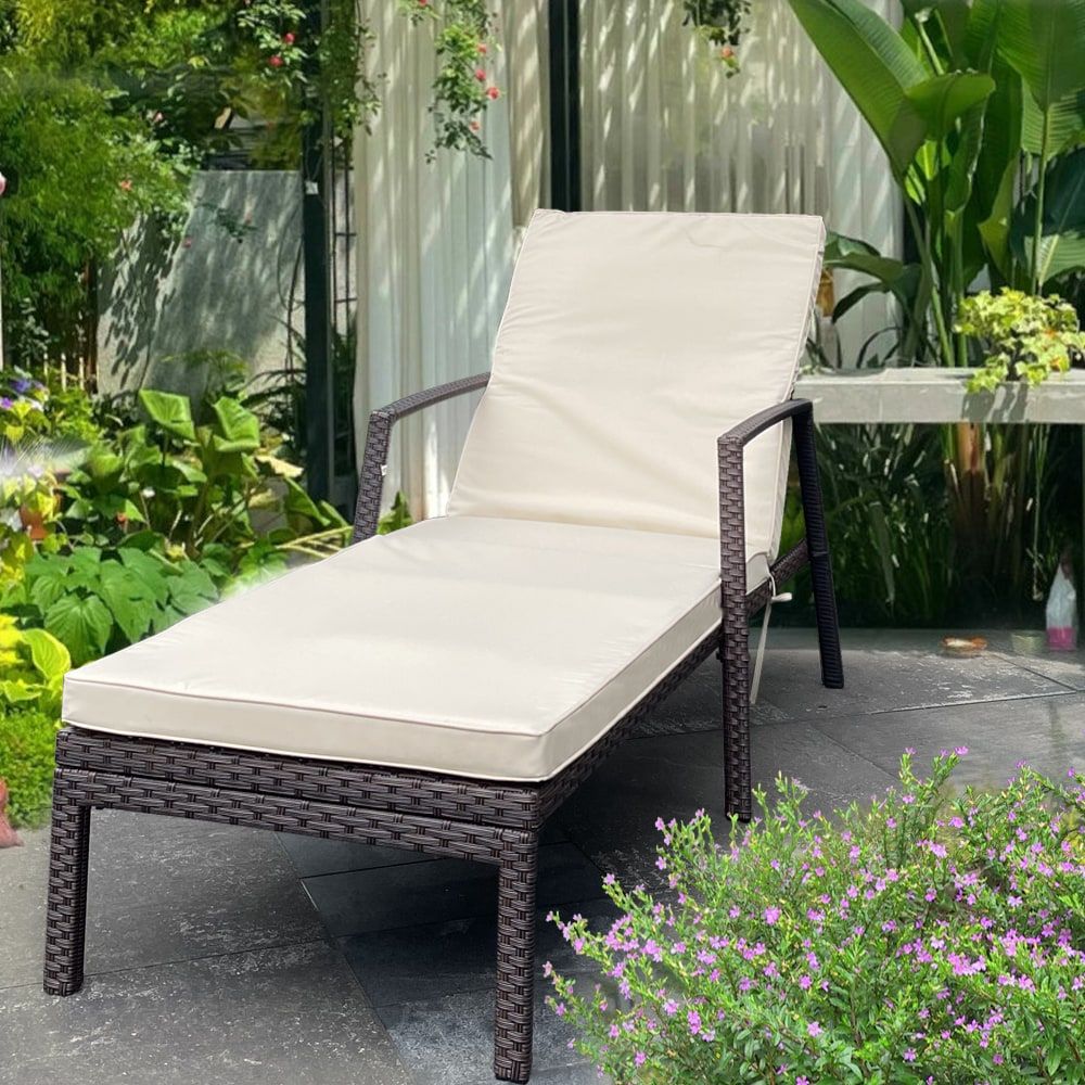 Outdoor Patio Lounge Chairs Rattan Wicker Patio Chaise Lounges Chair_maomaolike.com