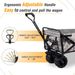Collapsible Heavy Duty Beach Wagon Cart Outdoor Folding Utility Camping Garden Beach Cart With Universal Wheels Adjustable Handle Shopping_maomaolike.com