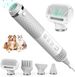 Dog Hair Dryer, 5 In 1 Portable Handheld Dog Dryer With Smart Temperature Adjustment, Dog Blow Dryer With Grooming Brush For Home, Pet Washing Station, Travel_maomaolike.com