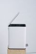 SSTC101-10L-W, Stainless Steel Kitchen Trash Can, 10L, White_maomaolike.com