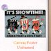 Movie Night Themed Painting Poster, Vintage Cartoon Style Playful Cinema Characters Poster, Retro Movie-inspired Decor Suitable For Home Theater_maomaolike.com