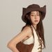 Hot Sale Panama Women's Outdoor Fisherman Sunscreen Mountain Climbing Big brim Sunshade Hat Cap H156_maomaolike.com