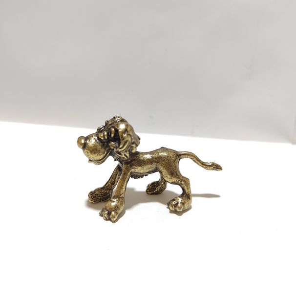American Style Small Lion Brass Vintage Antique Ornament Tea Desk Pet Camel Chinese Trend Crafts Collection_maomaolike.com