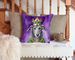 Scottish Deerhound King Of Mardi Gras Throw Pillow Machine Washable, Indoor Outdoor Decorative Pillow For Couch, Bed Or Patio, 14Hx14W_maomaolike.com