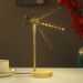 USB Night Bedroom Sleep Lamp Black Walnut Beech Wood Metal LED Warm Light 180°Rotatable Night Light_maomaolike.com