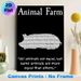 Animal Farm Themed Painting Poster, Monochrome Text-formed Pig Silhouette Poster, Iconic Literary Quote Design, Ideal For Home Study And Living Room_maomaolike.com