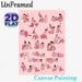 Prenatal Labor & Birthing Exercises Painting Poster, Soft Pink Cartoon-style Poster, Features Guided Birthing Poses With Partner Support, Ideal For_maomaolike.com