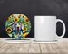 Weimaraner In Sunflowers Large Sandstone Coasters Pack Of 4 Absorbent Round Coasters Decor Gifts For Men Or Women, 4 In, Multicolor_maomaolike.com