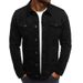 Men's Casual Solid Color Jacket Cardigan Button Cargo Jacket_maomaolike.com