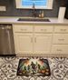 Zombies Spooky Halloween Memory Foam Kitchen Mat Machine Washable Anti-Fatigue Mat Cushion Comfort Bath Mat Or Kitchen Rug_maomaolike.com