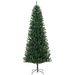 8' Tall Unlit Slim Fir Artificial Christmas Tree With Realistic Branches, And 1168 Tips, Green_maomaolike.com
