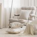 Home Garden Cream Sofa Cushions Living Room Model Room Waist Pillow Bed Back Houndstooth Pillowcase_maomaolike.com