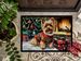 Yorkshire Terrier Cozy Christmas Doormat Front Door Mat Indoor Outdoor Rugs For Entryway, Non Slip Washable Low Pile, 24H X 36W_maomaolike.com