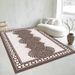 Living Room Rug,Large Rug,Oversized, Gold Leaves Design,Bedroom Rug,Soft And Thick, Machine Washable, Thickened Rug, Bedside Rug,Decorative Indoor Rug_maomaolike.com