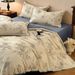 2026 Spring New 100% Brushed Thickened Pure Cotton Vintage Style Lace Quilt Cover Bed Sheet Three-Piece Bedding Set 4_maomaolike.com