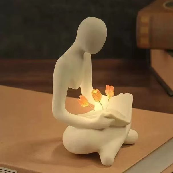 Artistic Tulip Night Light With Portrait Design, Creative Bedroom Decoration, Birthday Ornament_maomaolike.com