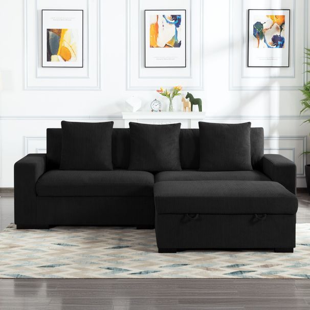 103.5' Modular Sectional Sofa With Ottoman_maomaolike.com