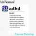 ADHD Definition Painting Poster, Witty Typographic Text Poster, Humorous Relatable Description Ideal For Home Office, Bedroom_maomaolike.com