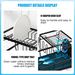 7 Code 2-Tier Large Dish Drying Rack For Kitchen Counter, Black_maomaolike.com