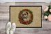 English Bulldog Christmas Flowers Doormat Front Door Mat Indoor Outdoor Rugs For Entryway, Non Slip Washable Low Pile, 24H X 36W_maomaolike.com