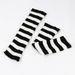 Unisex Men's and women's leg warmers Knitted foot warmers Colored striped boot warmers Stack socks_maomaolike.com