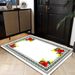 Living Room Rug Large Size Gorgeous Gold Frame Design Bedroom Rug Plush Thickened Machine Washable Thickened Underlay Interior Decorative Rug_maomaolike.com