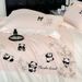 Wholesale Chinese Style Cartoon Embroidery Cute Panda Pure Four-Piece Naked Sleep 100% Long-Staple Cotton 4-Piece Set_maomaolike.com
