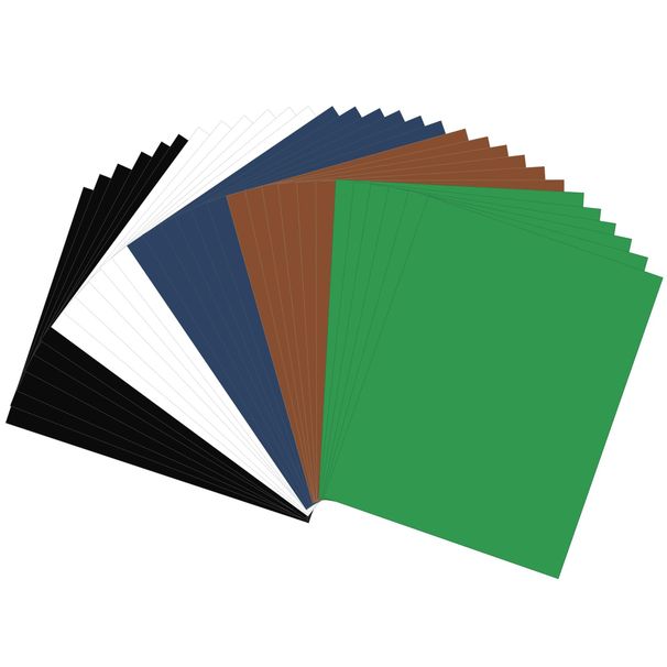 JULBEAR 30 Sheets Colored Cardstock, 5 Football Colors 180gsm 8.5 X 11 Inches Colorful Pastel Printer Construction Paper For Kids Scrapbook School Office Printing DIY Craft, Card Making_maomaolike.com