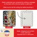 Borzoi And Santa Claus Porcelain Ornament Christmas Tree Hanging Decorations For Home Christmas Holiday, Rectangle, Gift, Multicolor_maomaolike.com