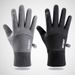 Unisex Outdoor gloves men's winter fleece warm touch screen non-slip riding mountaineering skiing waterproof windproof sports gloves_maomaolike.com