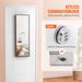 VEVOR Mirror Jewelry Cabinet 42.52in Lockable Wall Or Door Mounted Armoire Brown_maomaolike.com