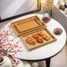 Hotel Breakfast Display Home Living Room Fruit Plate Tea Set Water Cup Bamboo Storage Tray_maomaolike.com
