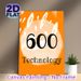 600 Technology Themed Painting Poster, Vibrant Orange Watercolor Style Poster, Eye-catching Graphic Decor Ideal For Tech Workspace, Office And Study_maomaolike.com
