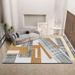 Living Room Rug Large Size Gorgeous Gold Frame Design Bedroom Rug Plush Thickened Machine Washable Thickened Underlay Interior Decorative Rug_maomaolike.com