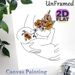 Floral Embracing Figure Painting Poster, Minimalist Line Art Poster, Warm-toned Blooming Floral Adorned Embracing Figure, Gentle Artistic Decor Ideal_maomaolike.com