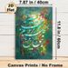 Islamic Calligraphy Painting Poster, Vibrant Oil-Painting Style Floral Backdrop Poster, Elegant Cultural Art Ideal For Living Room, Prayer Space_maomaolike.com