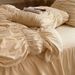 Wholesale French Princess Style Pure Washed Cotton All-Cotton Bubble Pleated Solid Color Bed Skirt Four-Piece Set_maomaolike.com