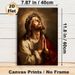 Jesus Themed Painting Poster, Realistic Warm-toned Sacred Portrait With Crown Of Thorns Poster, Creates Serene Spiritual Vibe, Ideal For Home, Prayer_maomaolike.com