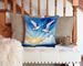 Gulls Soaring High Throw Pillow Machine Washable, Indoor Outdoor Decorative Pillow For Couch, Bed Or Patio, 14Hx14W_maomaolike.com