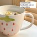Cute Strawberry Mug Ceramic Underglaze Colored Milk Cup_maomaolike.com