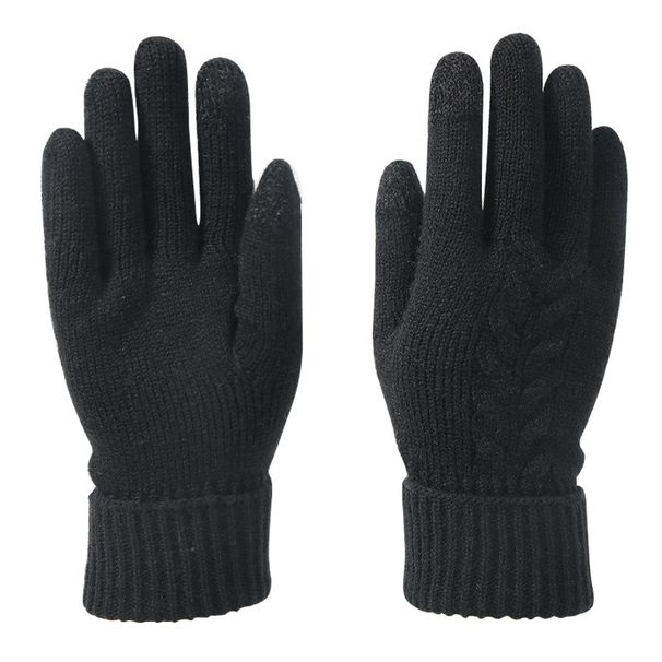 Gloves Men's and women's winter winter jacquard warm touch screen gloves_maomaolike.com