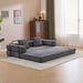Floor Couch,Compression Sofa,Convertible Floor Sofa Bed-with Pillow Back Support Armrest,Comfy Futon Couch Lounge Sleeper Bed,Corduroy Fabric,for Living Room Bedroom (dark Grey)_maomaolike.com