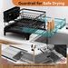 Laveshop Dish Drying Rack - Expandable Rack, Large Capacity Dish Drainer For Kitchen Counter, Rust-Proof With Utensil Holder, Black_maomaolike.com