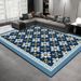 Living Room Rug Large Size Gorgeous Gold Frame Design Bedroom Rug Plush Thickened Machine Washable Thickened Underlay Interior Decorative Rug_maomaolike.com